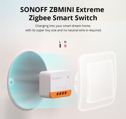 SONOFF ZBMINI Extreme Zigbee Smart Switch ZBMINIL2 (No Neutral Required)