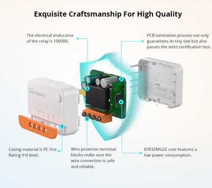 SONOFF ZBMINI Extreme Zigbee Smart Switch ZBMINIL2 (No Neutral Required)